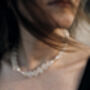 Famara Necklace White And Gold, thumbnail 2 of 8