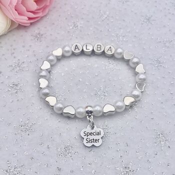 Personalised Big Sister Bracelet. Best Big Sister Ever, 4 of 12