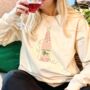 Personalised Turkey Wine Christmas Jumper, thumbnail 2 of 3