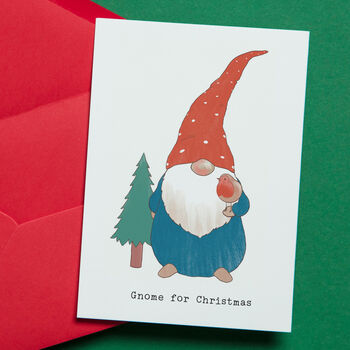Gonk 'Gnome For Christmas' Card / Pack, 2 of 3