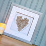 Butterfly Personalised 3D Family Heart Frame, thumbnail 3 of 11