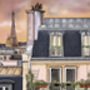 Paris Rooftop Art Print, thumbnail 2 of 4