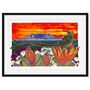 Cape Town Table Mountain And Sugarbird Art Print, thumbnail 2 of 9