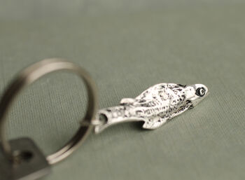 Silver Sardine Keyring Bag Charm, 4 of 6