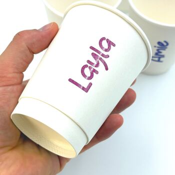 Birthday Party Cups With Names 12oz Recyclable, 3 of 8
