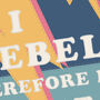 'Rebel' Empowering Pennant Print, thumbnail 2 of 4