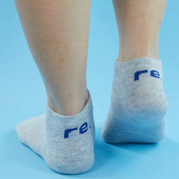 100% Recycled Plastic Ankle Adult Socks Three Pairs, 2 of 6
