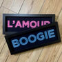 Personalised Framed Neon Sign Style Print, thumbnail 3 of 5