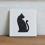 Cat Ceramic Coaster, thumbnail 1 of 3