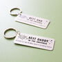 Best Dad In The Universe Personalised Keyring, thumbnail 4 of 7