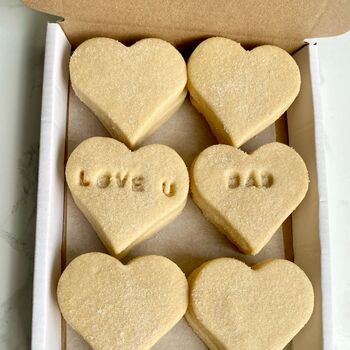 Fathers Day Shortbread Hearts, 3 of 10