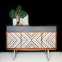 1950's Sideboard With 3D Geometric Chevron Design, thumbnail 1 of 8