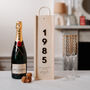 Personalised 3D Birth Year Bottle Box, thumbnail 2 of 8