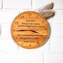 Personalised Handcrafted Oak Wall Clock, thumbnail 1 of 3