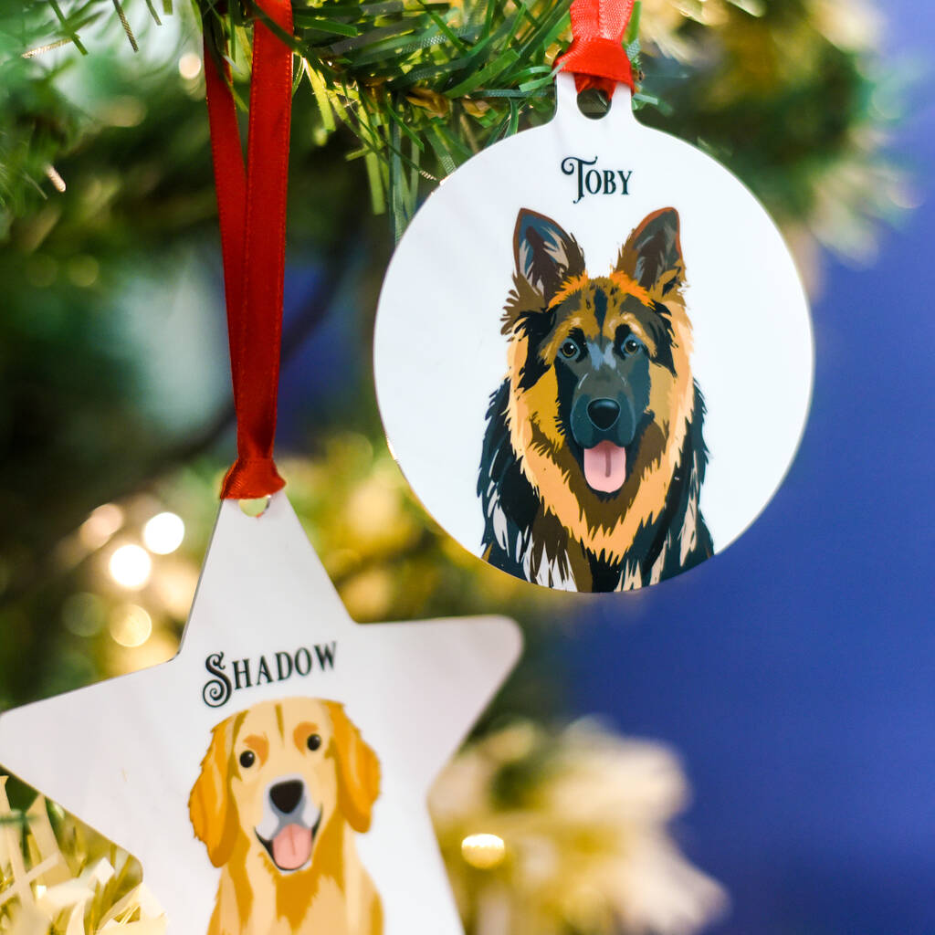 Dog Breed Christmas Tree Decoration Personalised, 1 of 12