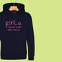 'Girl: Noise With Dirt' Definition Hoodie Jumper For Girls, thumbnail 9 of 12