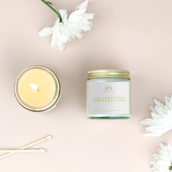 Gratitude Amber, Musk, Sweet Orange Soy Candle⎜Christmas Gift, 2 of 4