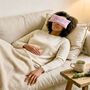 Namaste Embroidered Lavender Eye Pillow, thumbnail 5 of 6