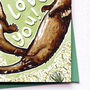 I Otterly Love You – Cute Valentine's Love Card, thumbnail 5 of 5