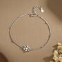Sterling Silver Snowflake Bracelet, thumbnail 1 of 12
