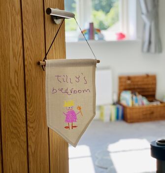 Personalised Door Hangers With A Child's Drawing, 2 of 4