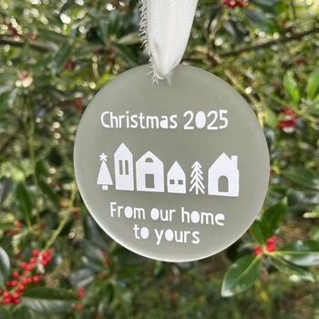 From Our Home To Yours Acrylic Christmas Decoration, 4 of 4