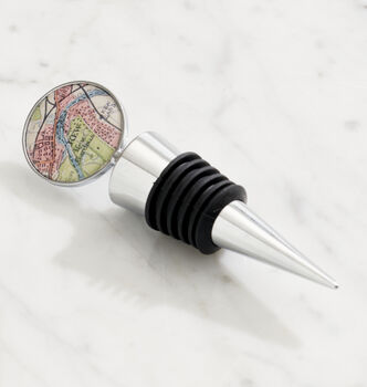 Personalised Vintage Map Bottle Stopper, 2 of 3