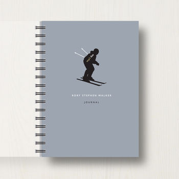 Personalised Skiing Lover's Journal Or Notebook, 6 of 10