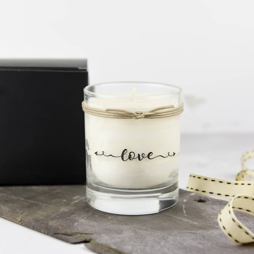 Love Scented Candle By Dotty Dora Designs | notonthehighstreet.com