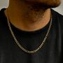 Gold Engravable 3mm Figaro Chain, thumbnail 2 of 12