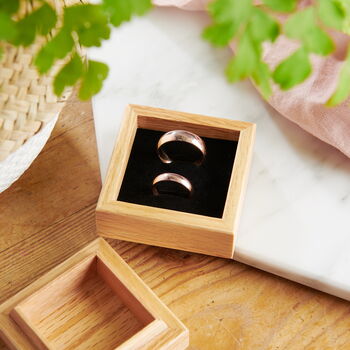 Personalised Wooden Ring Box, 2 of 5