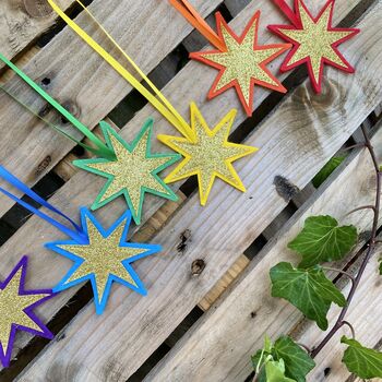 Star Shape Rainbow Decoration Set, 5 of 9