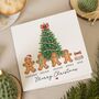 Gingerbread Family Christmas Card, thumbnail 1 of 7