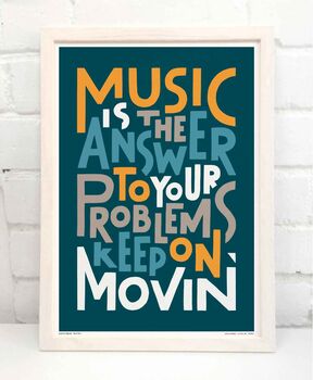 Music Is The Answer Print, 8 of 11