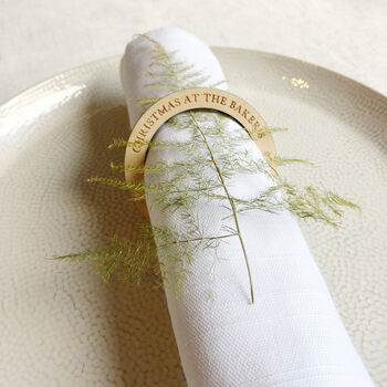 Personalised Family Christmas Napkin Ring, 3 of 4