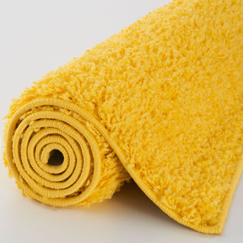 The Rugs Plain Yellow Shaggy Rug, 10 of 11