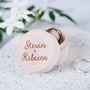 Personalised Couples Wooden Ring Box, thumbnail 1 of 6