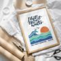 ‘I Left It In The Water’ Personalised Baptism Print, thumbnail 2 of 11