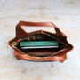 Leather Shoulder Bag With Slip Pocket, thumbnail 6 of 7
