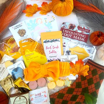 Cosy Pumpkin Season Gift | Hygge Spa Pamper Hamper, 3 of 10