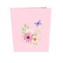 Pop Up 3D Blank Card Pink African Daisy, thumbnail 4 of 4