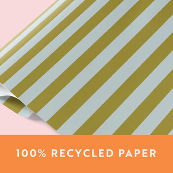 Avocado Stripe Gift Wrapping Paper | 10 Sheets, 2 of 3