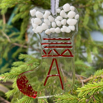 Create Your Own Fused Glass Stocking Hanging Decoration, 4 of 6