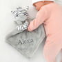 Personalised Zebra Baby Comforter, thumbnail 1 of 9