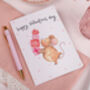 Sentimental Mice Valentine Card For Him Or Her, thumbnail 2 of 2