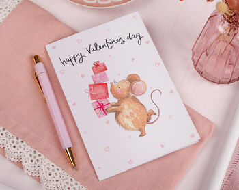 Sentimental Mice Valentine Card For Him Or Her, 2 of 2