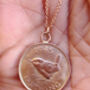 Solid Gold English Farthing Necklace, thumbnail 4 of 8