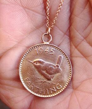 Solid Gold English Farthing Necklace, 4 of 8