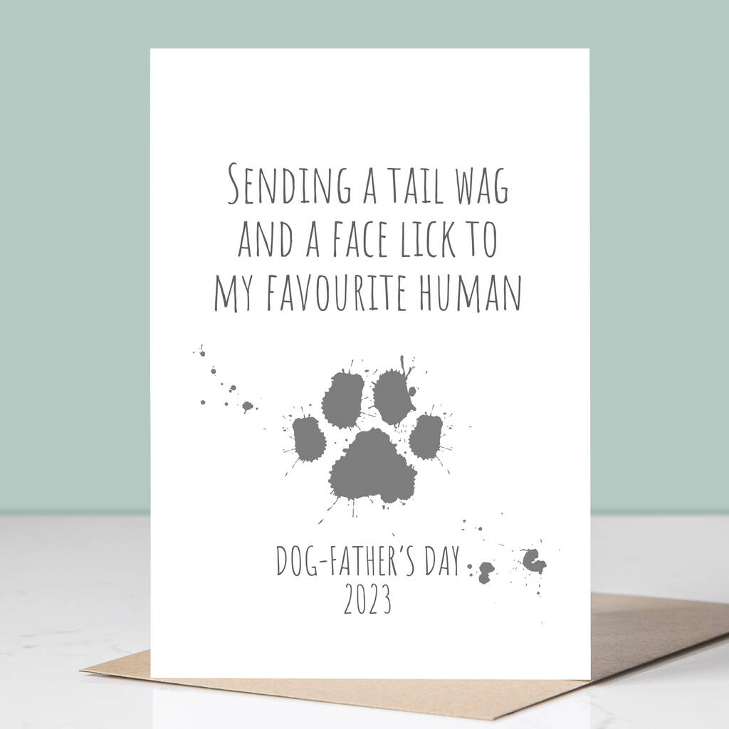 Dog Father's Day Card From The Dog, 1 of 4