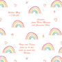 Personalised Notes Printed Swaddle Blanket, thumbnail 5 of 9